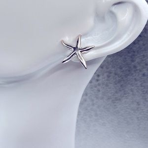 925 Sterling Silver Starfish Earrings